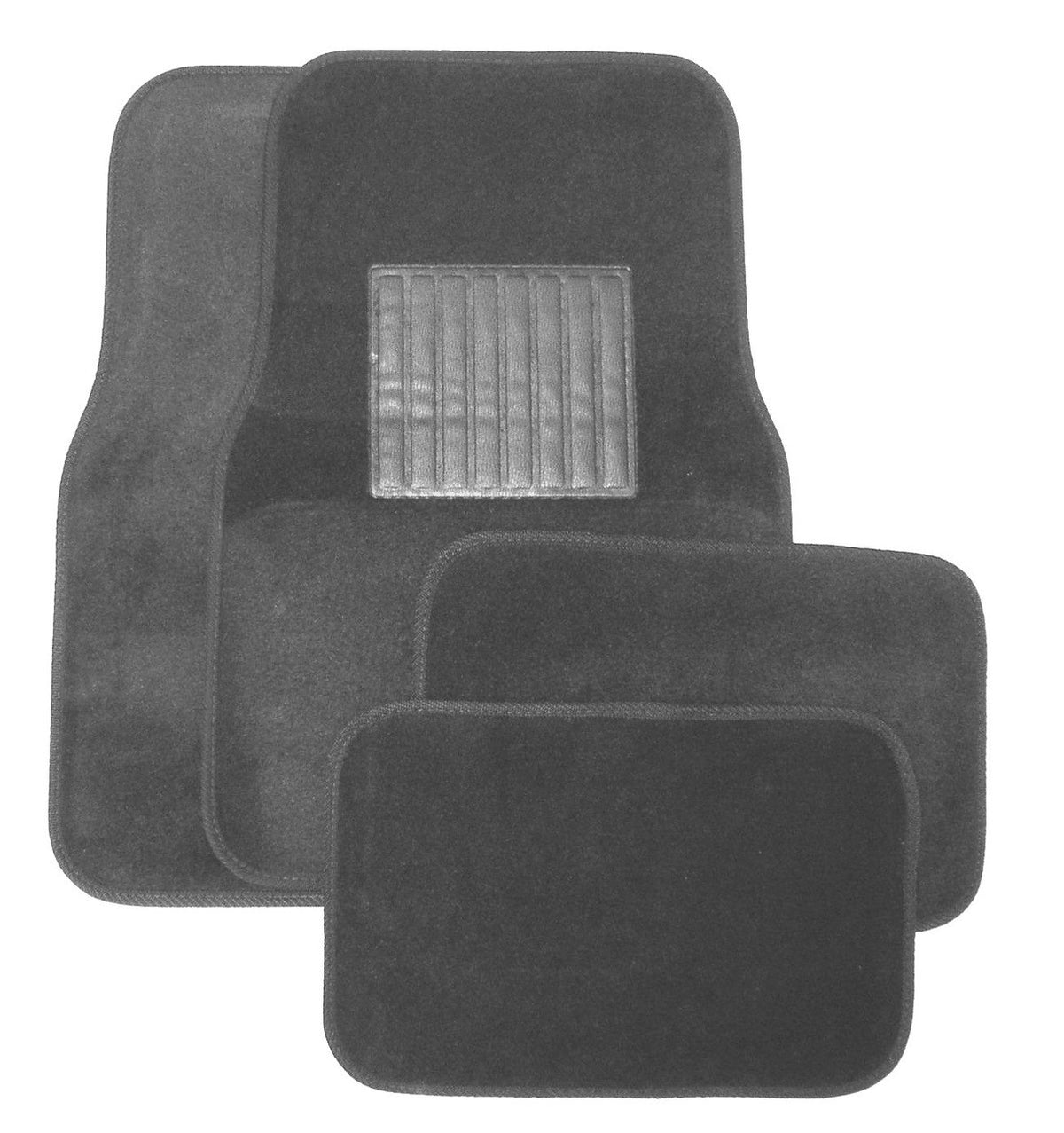 Grey Plastic Floor Mat 4pc | Hi-Tech | For Car Detailing