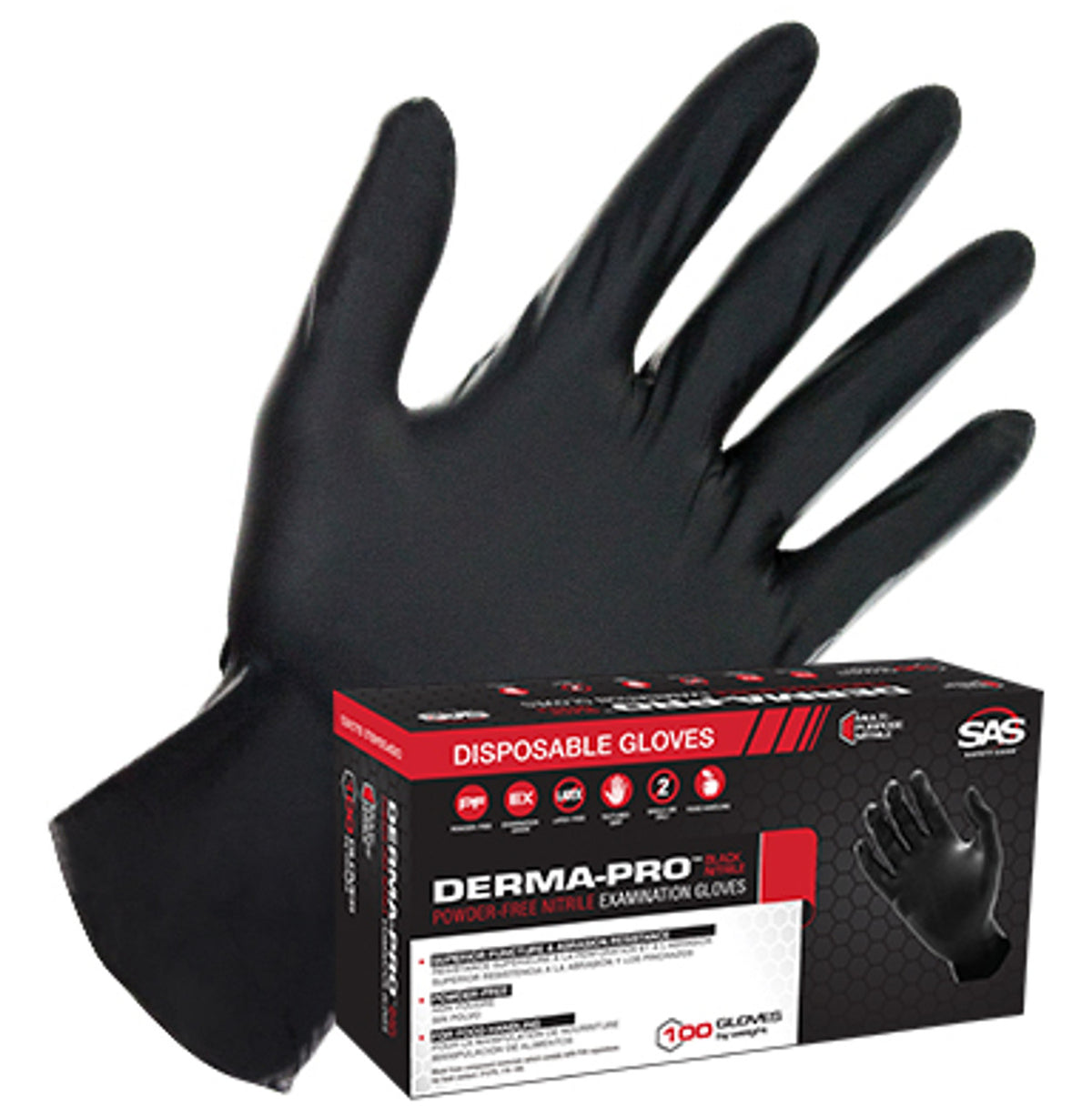 SAS Derma-Pro Nitrile Gloves | SAS | For Car Detailing